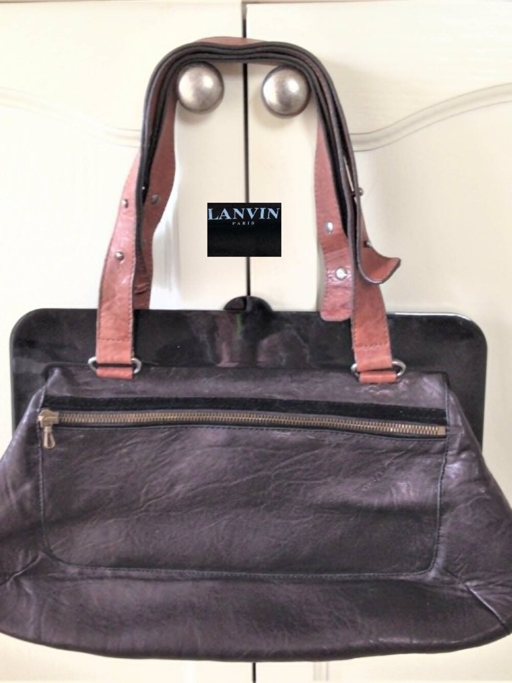 Lanvin Paris top-handle frame bag,